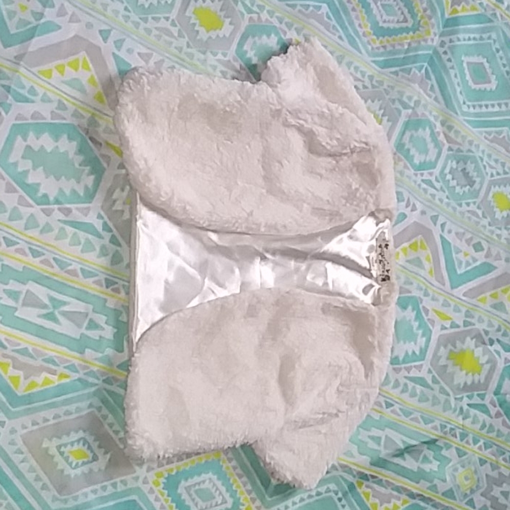 Networks White/Cream Faux Fur Coat Size 10 Girls